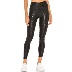 Year of Ours Black Houndstooth Leggings| Size: XS